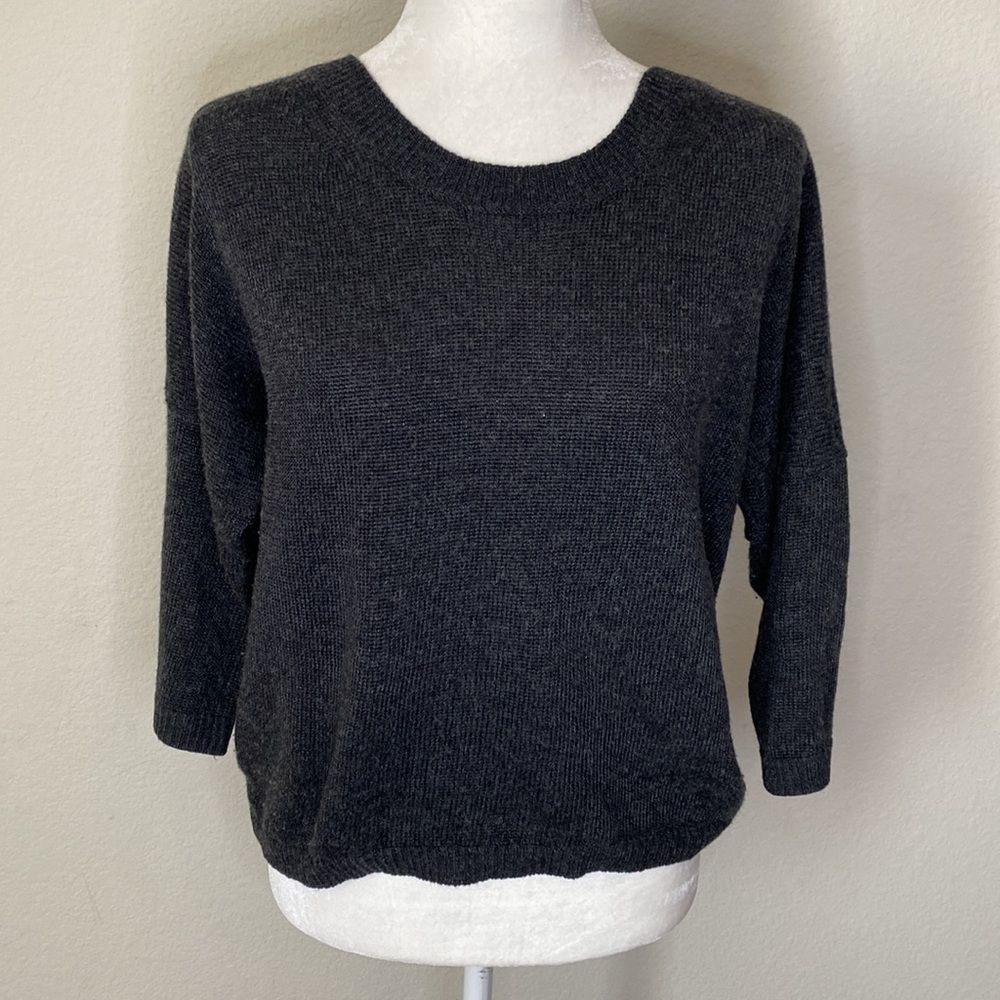 Theory Black Cashmere Blend Sweater Size Small